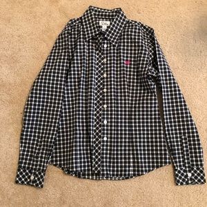 Lilly Pulitzer Black and White Button Down